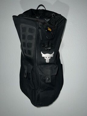 Under Armour Black Project Rock Duffle-Style Training Pack